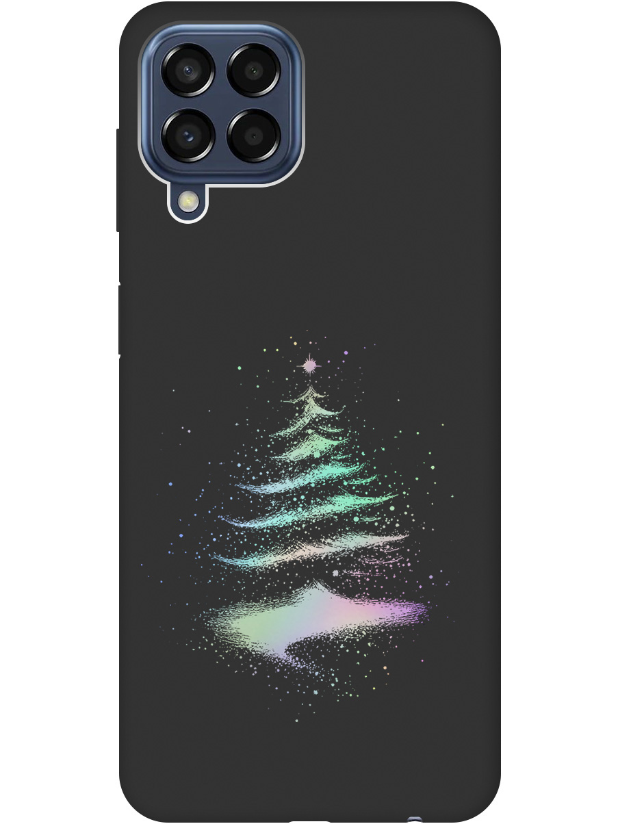 

Силиконовый чехол на Samsung Galaxy M33 5G с принтом "Елочка" матовый черный, Черный;серебристый, 740187541