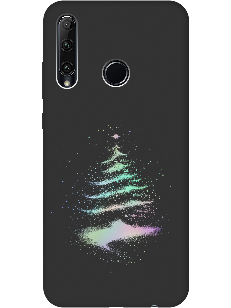 

Силиконовый чехол на Honor 10i / 20e с принтом "Елочка" матовый черный, Черный;серебристый, 721096241