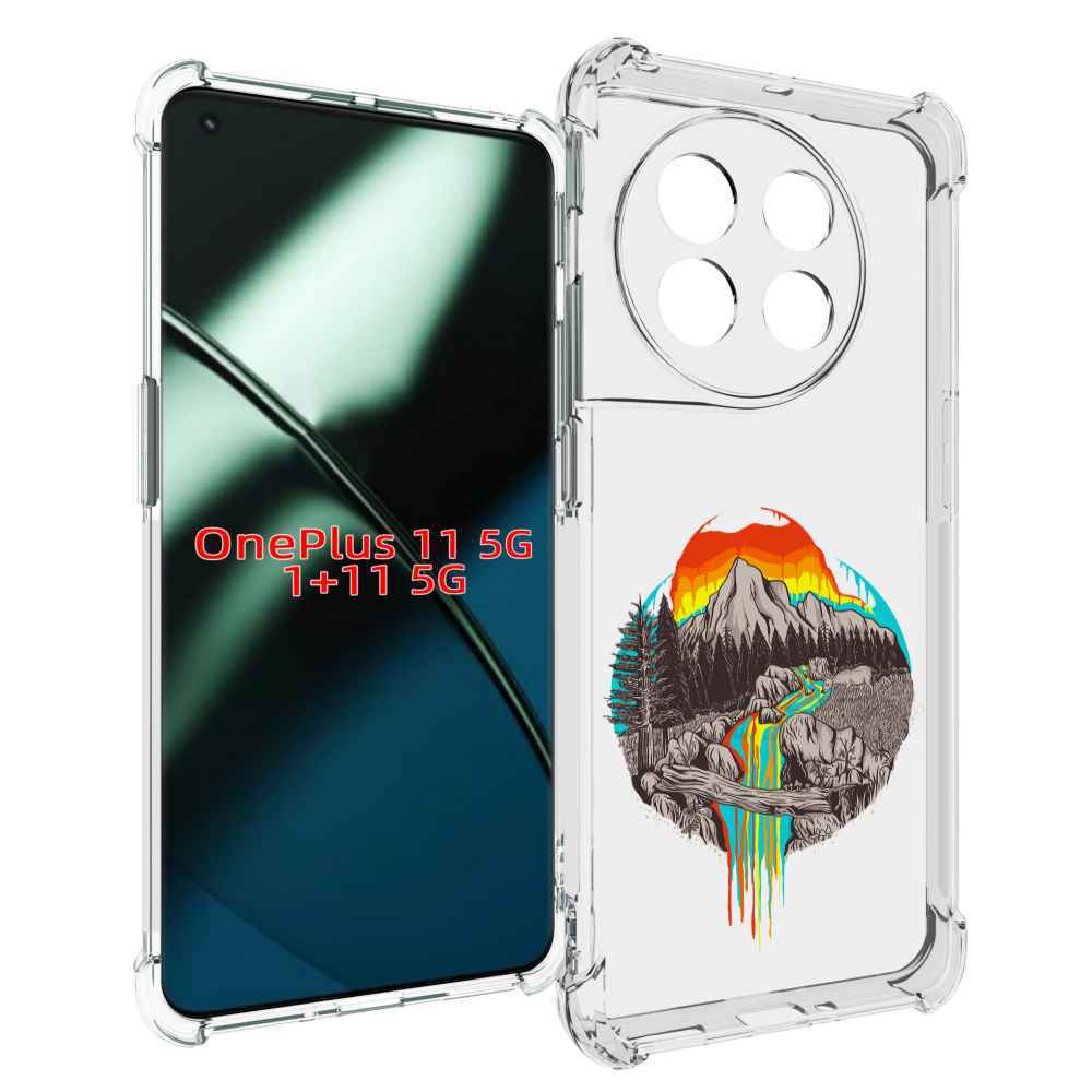 

Чехол MyPads Радужный водопад для OnePlus 11, Прозрачный, Tocco