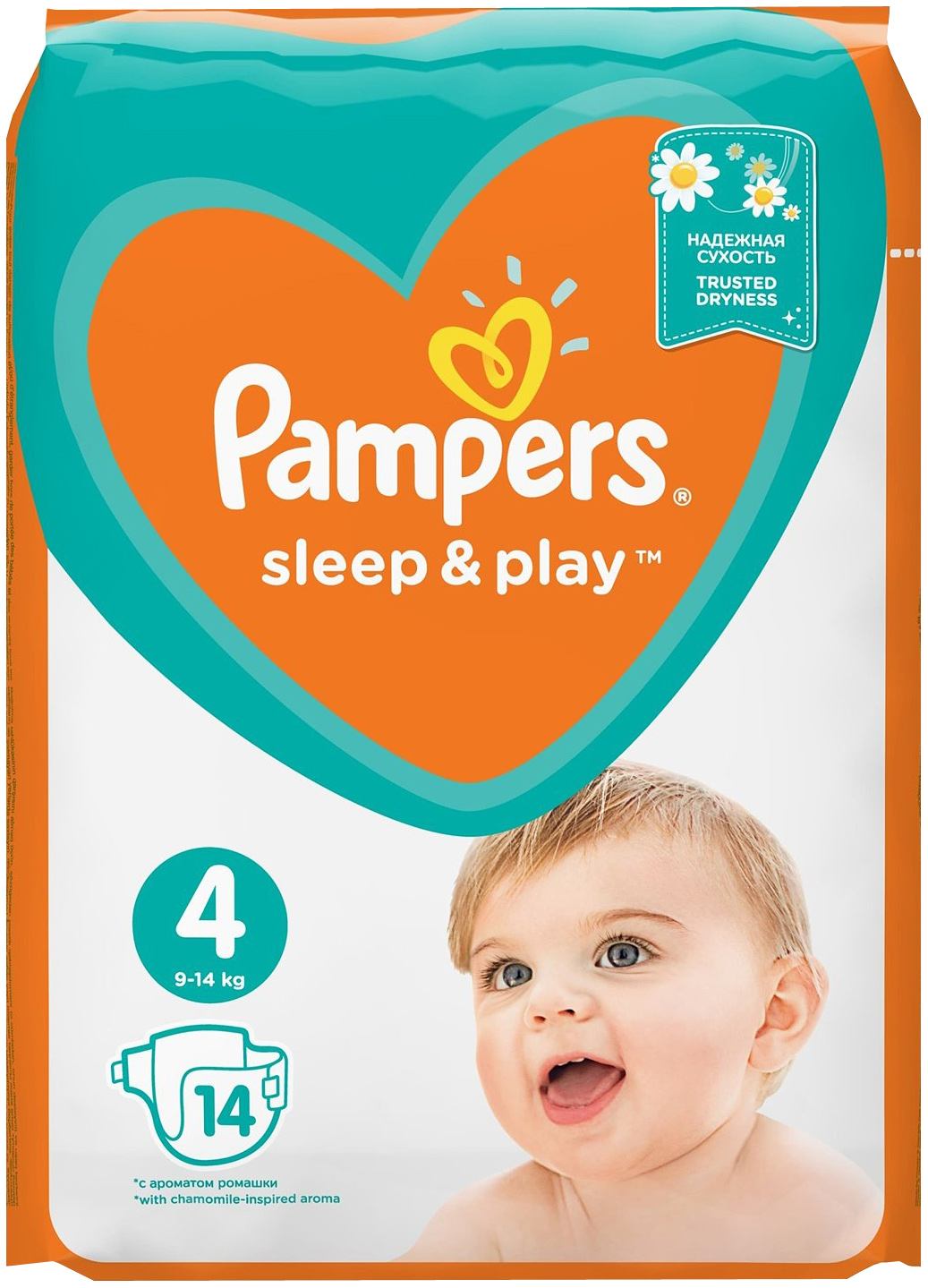 фото Подгузники pampers sleep&play 4 maxi 4 (9-14 кг) 14 шт