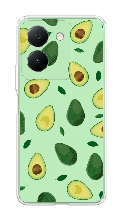 

Чехол на Vivo Y27S "Blue avocado", Коричневый;зеленый, 269750-1