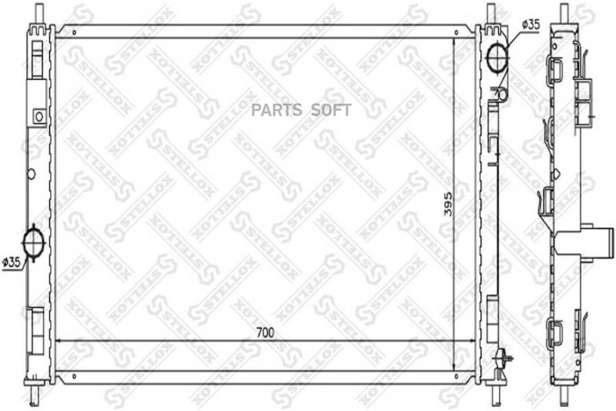 

STELLOX 1025631SX 10-25631-SX радиатор охлаждения Chrysler Sebring/Strat