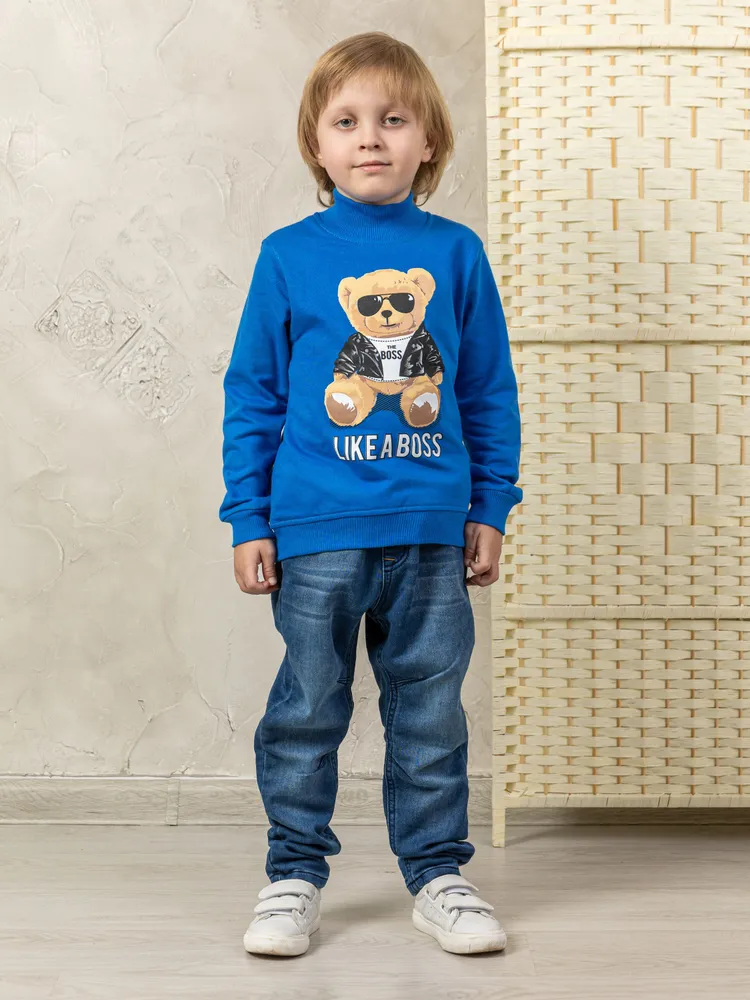 Джемпер детский M-Bimbo 4318, синий, 92