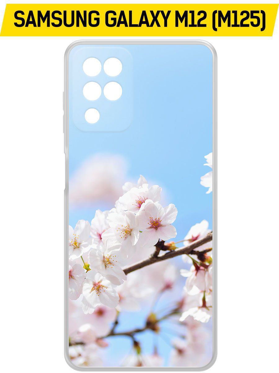 

Чехол-накладка Krutoff Clear Case Цветение для Samsung Galaxy M12 (M125), Прозрачный