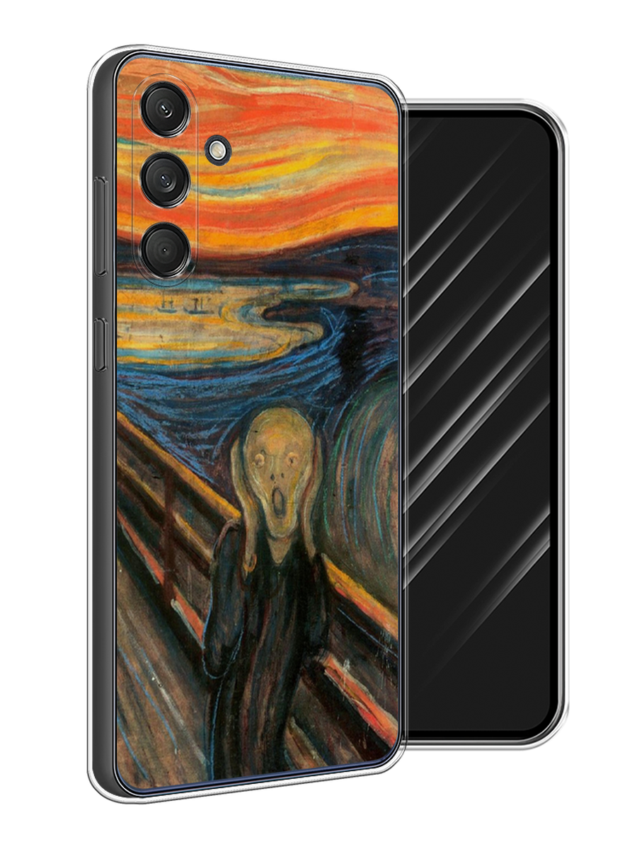 

Чехол Awog на Samsung Galaxy M55 "Крик", Оранжевый;синий;серый, 2109650-1