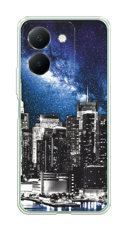 

Чехол на Vivo Y27S "Космический Нью-Йорк", Синий;серый, 269750-1