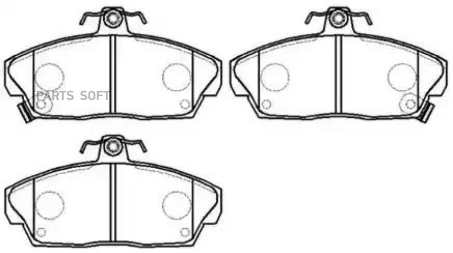 

Колодки тормозные дисковые HONDA: CONCERTO 1 шт HSB HP9234