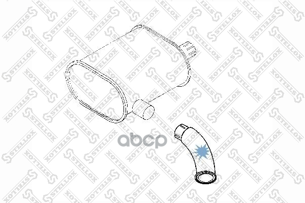 

STELLOX 8203681SX 82-03681-SX труба глушителя промежут. 1-изг. RVI PREMIUM E