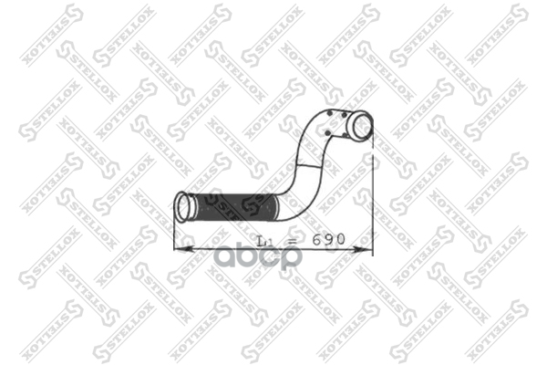 

STELLOX 8203765SX 82-03765-SX труба глушителя приемная 2-изг. с гофрой RVI