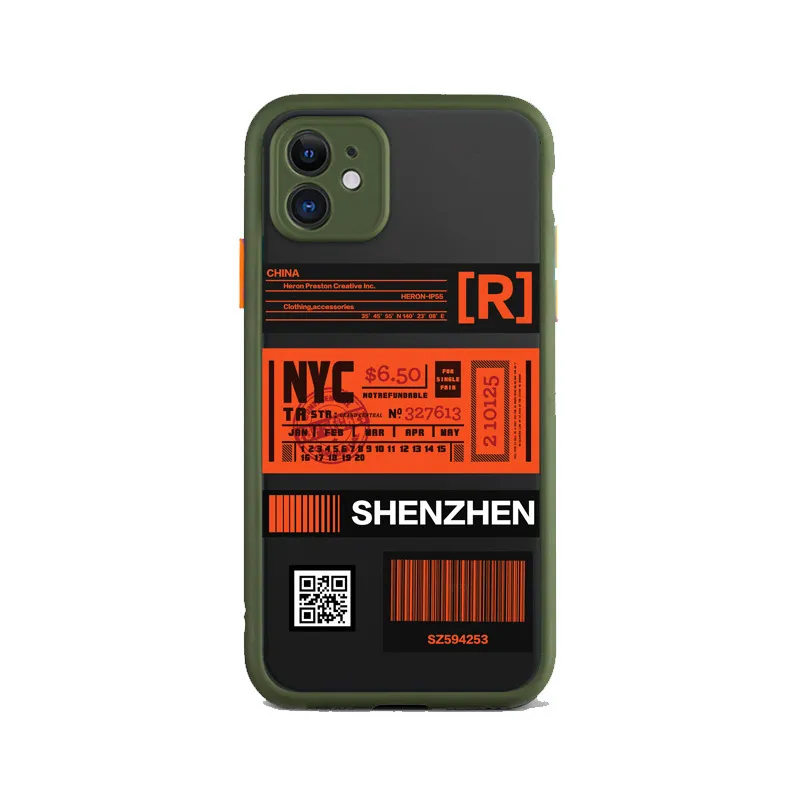 фото Чехол digital cover для iphone 12 pro nyc оранжевый