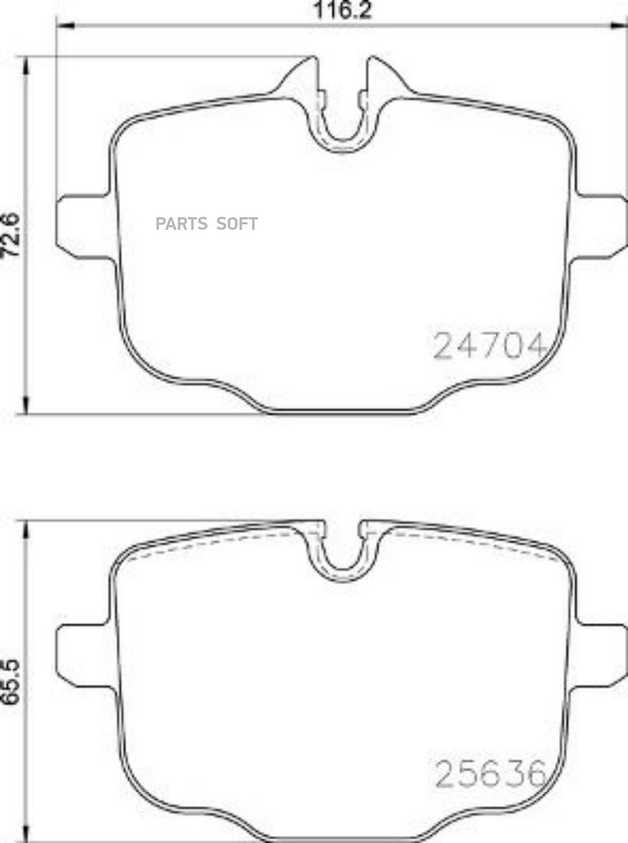 

Тормозные колодки brembo P06101