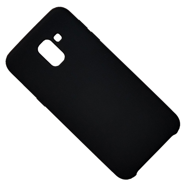 

Чехол Samsung SM-J600F (Galaxy J6 2018) силиконовый Soft Touch Light <черный>