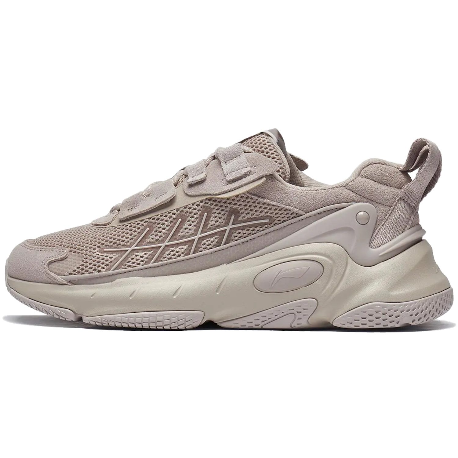 

Кроссовки мужские LI-NING NEBULA 2K бежевые 42 1/3 EU, Бежевый, NEBULA 2K