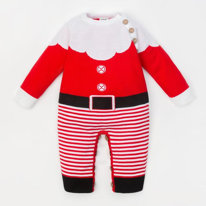 

Комбинезон детский Крошка Я Дед Мороз, красный, 68, Дед Мороз