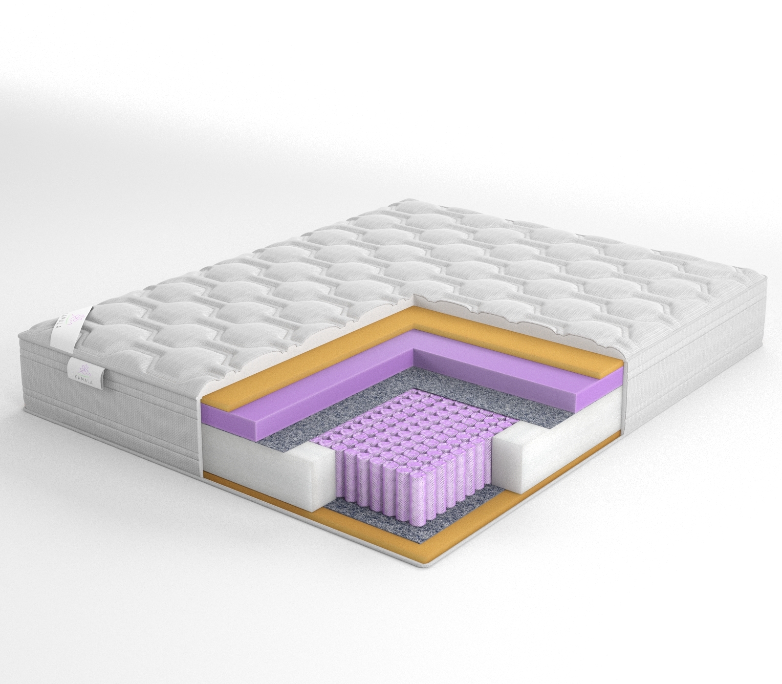 

Матрас Kamala Valkeria 150х186, Белый, Valkeria