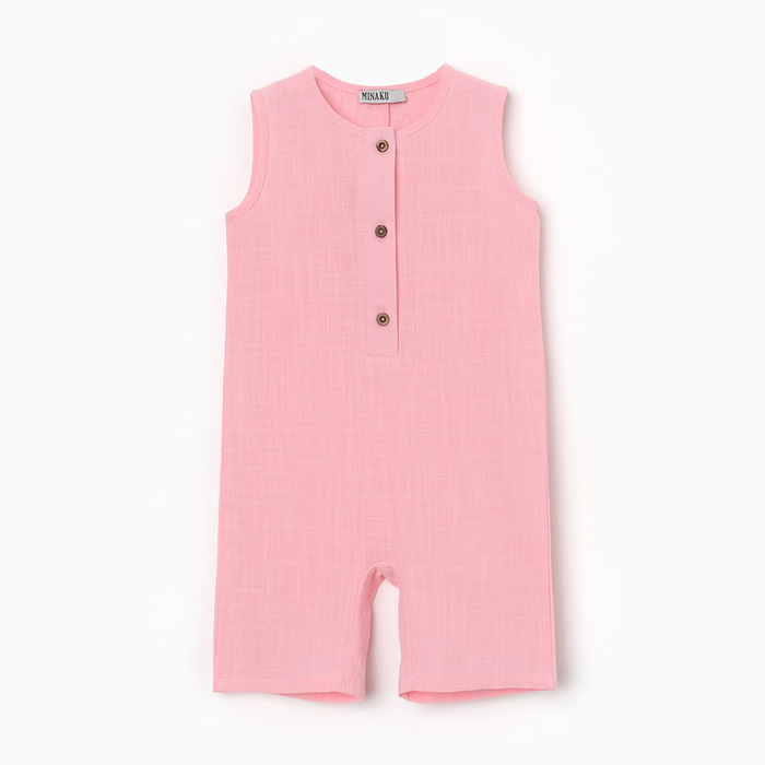 

Комбинезон детский MINAKU Summer time BABY, розовый, 80, Summer time BABY