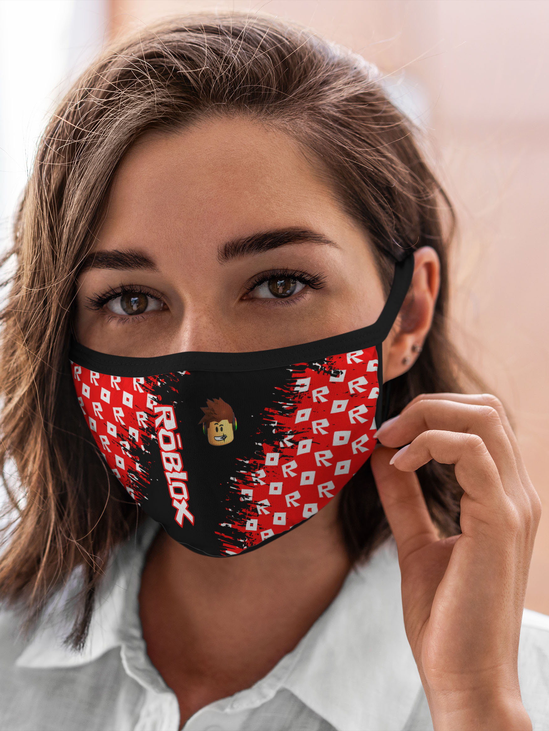 

Многоразовая маска унисекс Burnettie Roblox Roblox., Разноцветный, Roblox Roblox.