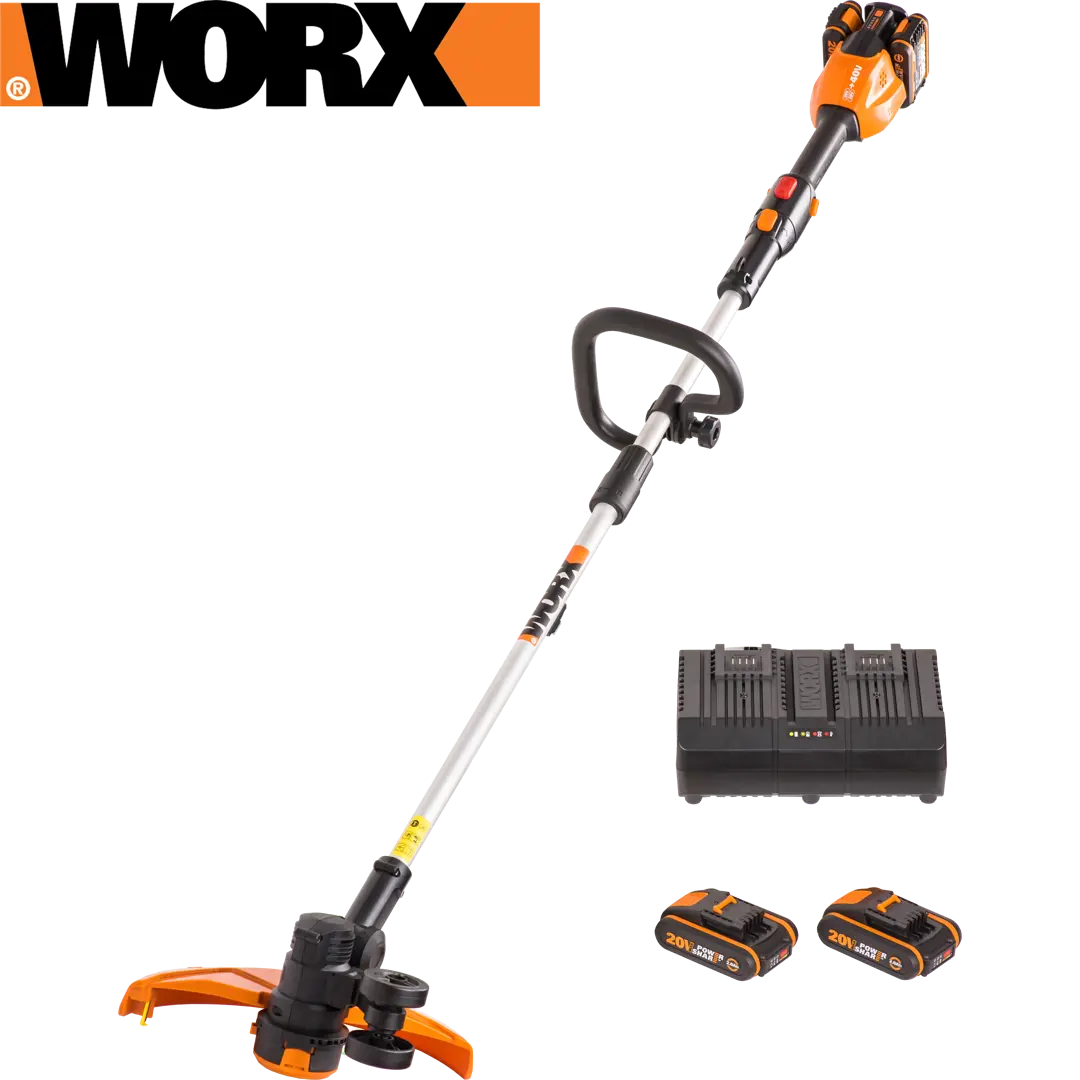 

Триммер аккумуляторный Worx WP185E 40 В АКБ и ЗУ в комплекте