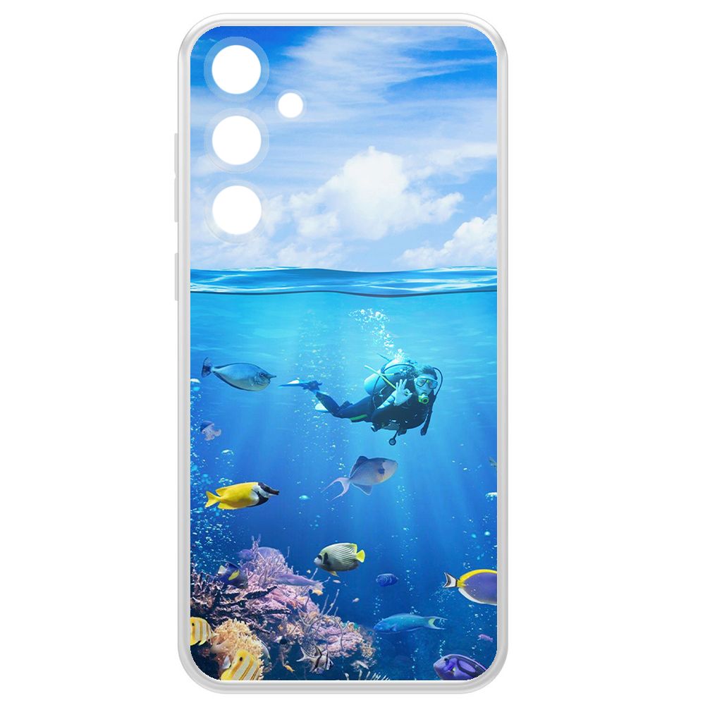 Чехол-накладка Clear Case Австралия, Барьерный Риф для Samsung Galaxy A55 5G (A556)