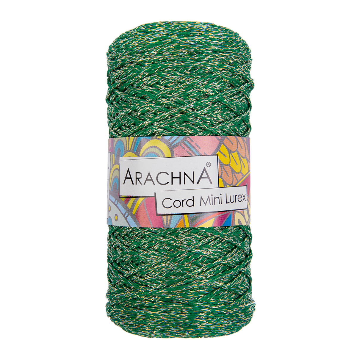 

Пряжа ARACHNA "Cord Mini Lurex" 90% полиэфир, 10% люрекс 3 шт. х 75 г+-10 г 200 м+-10 №05, Зеленый