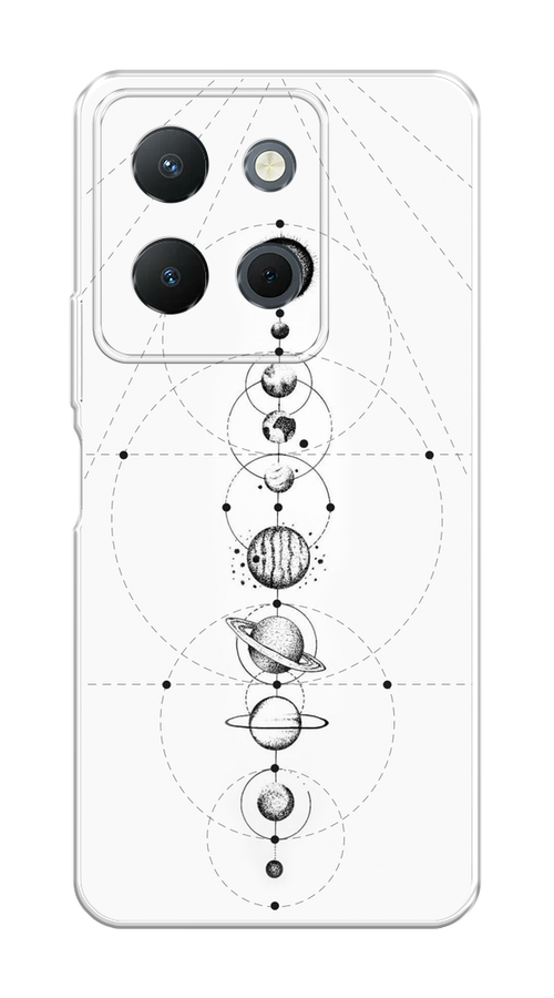 

Чехол на Vivo Y36 4G "Парад планет", Серый, 269250-1