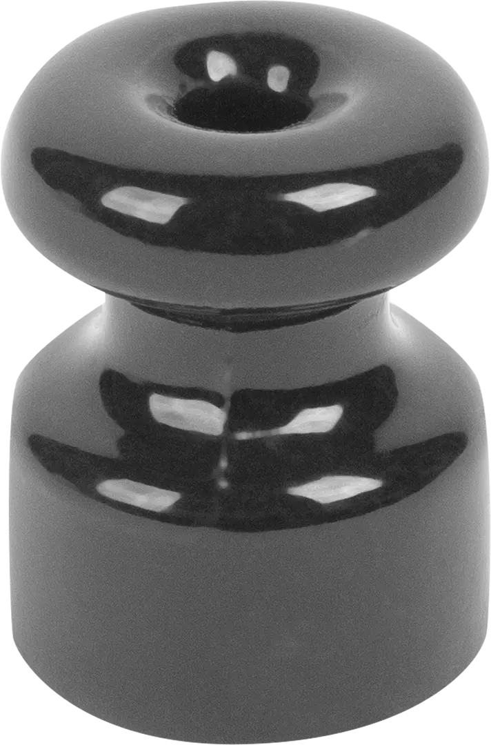 фото Изолятор для провода electraline bironi керамика цвет чёрный 10 шт.