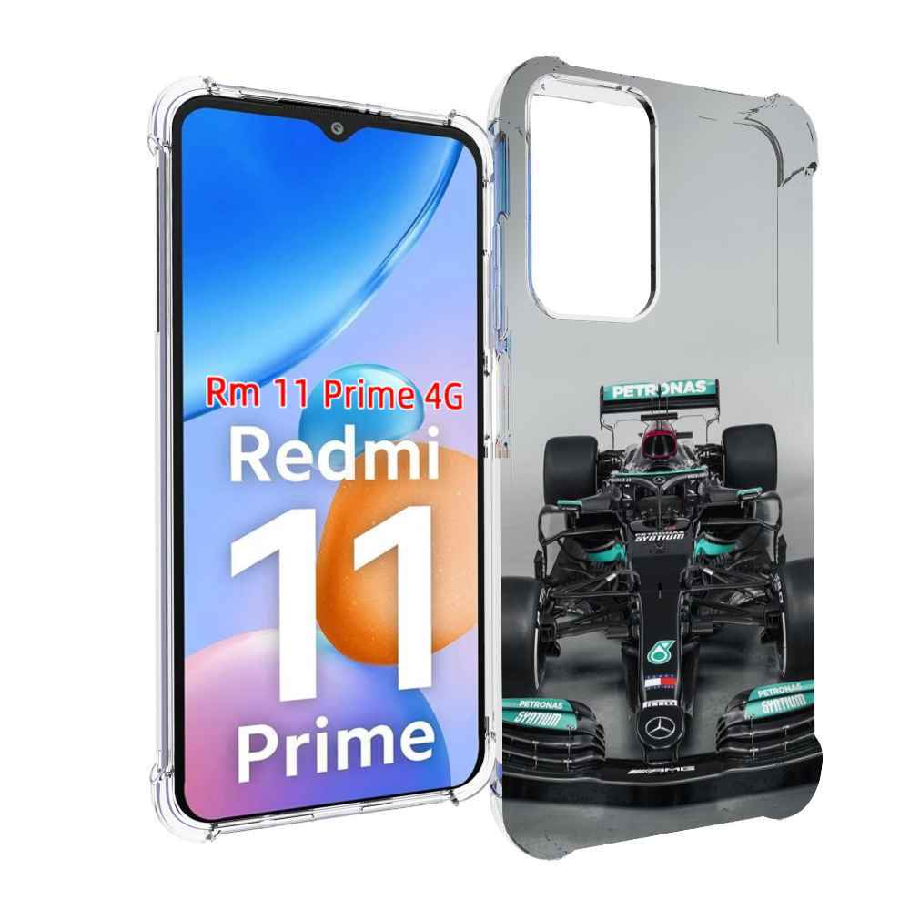 Чехол MyPads формула 1 мерседес для Xiaomi Redmi 11 Prime 4G