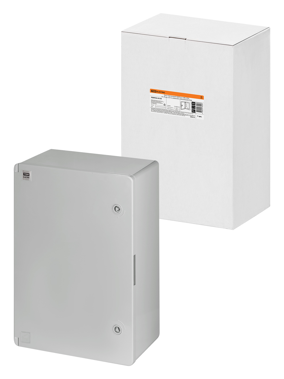

Бокс пластиковый ЩМП-0-5 ABS IP65 от -45 до +75 °С навесной (500x350x220) TDM SQ0932-0124