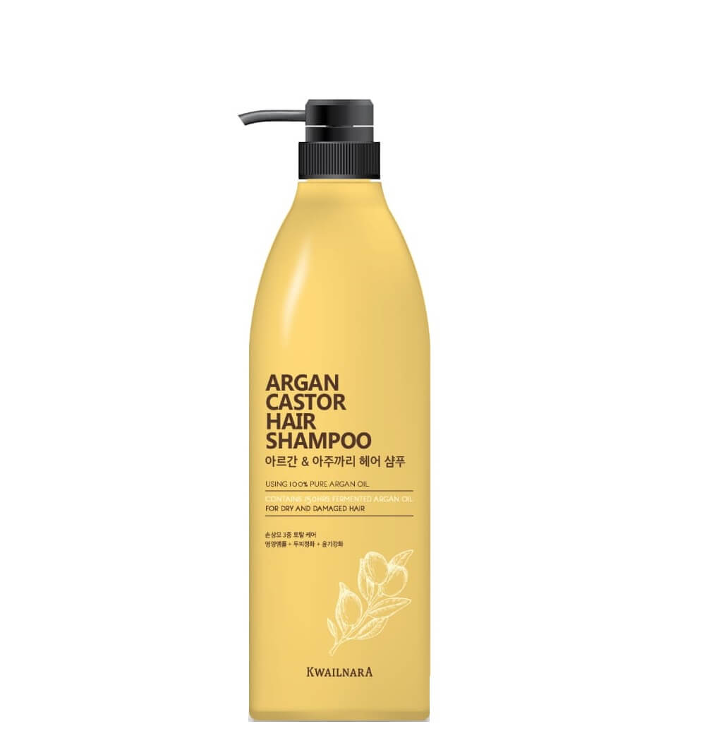 фото Шампунь для волос kwailnara argan castor hair shampoo 950 мл