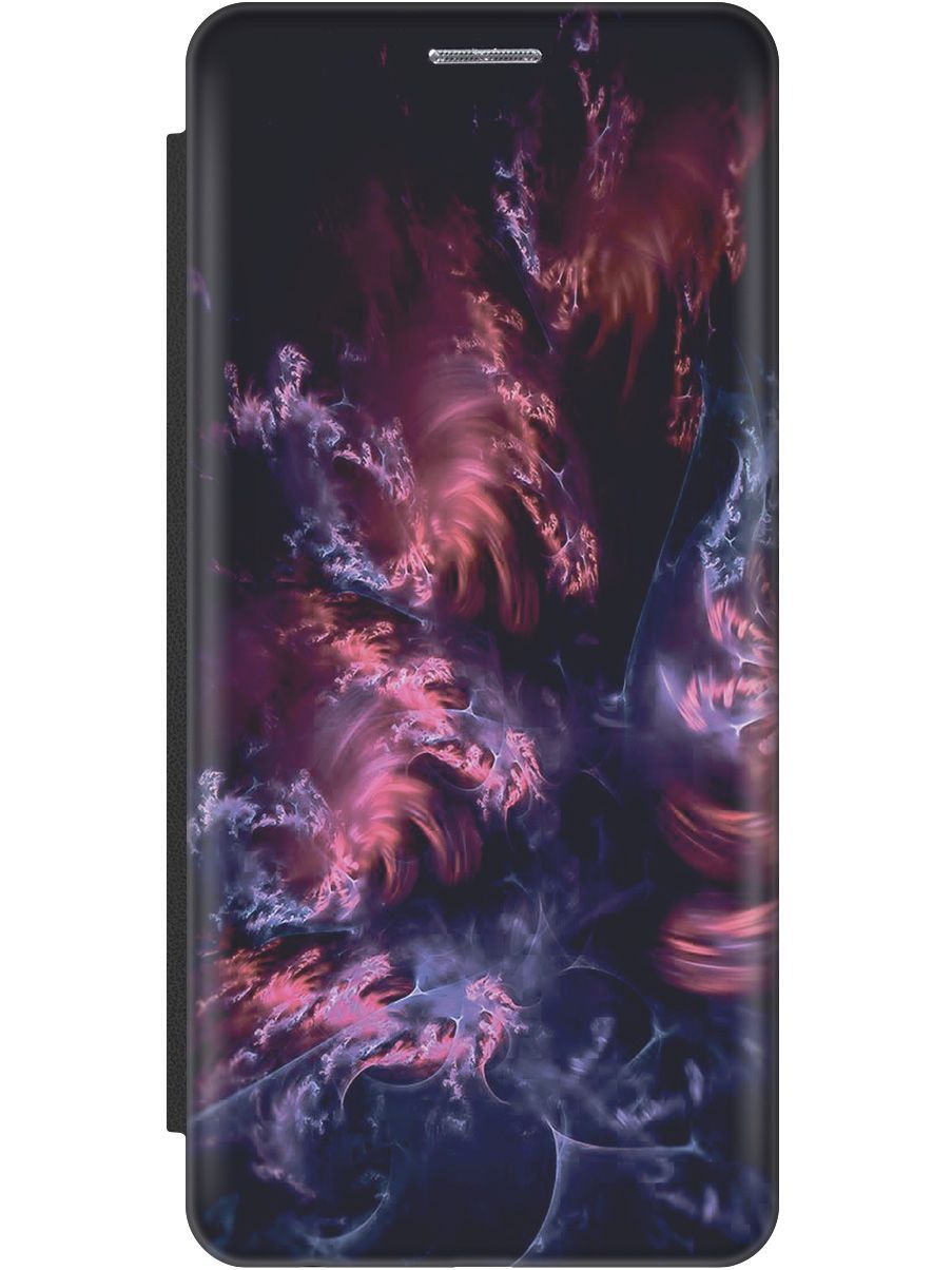 

Чехол на Tecno Spark 10 "Розово-фиолетовые молнии" черный, Розовый;фиолетовый, 159549