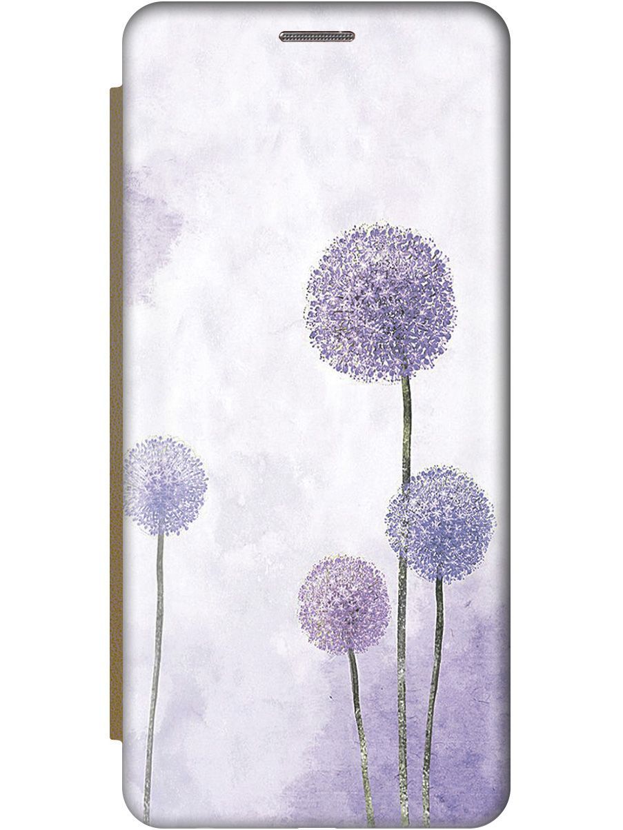 

Чехол на Tecno Spark 10 "Сиреневые одуванчики" золотистый, Белый;серый, 159551