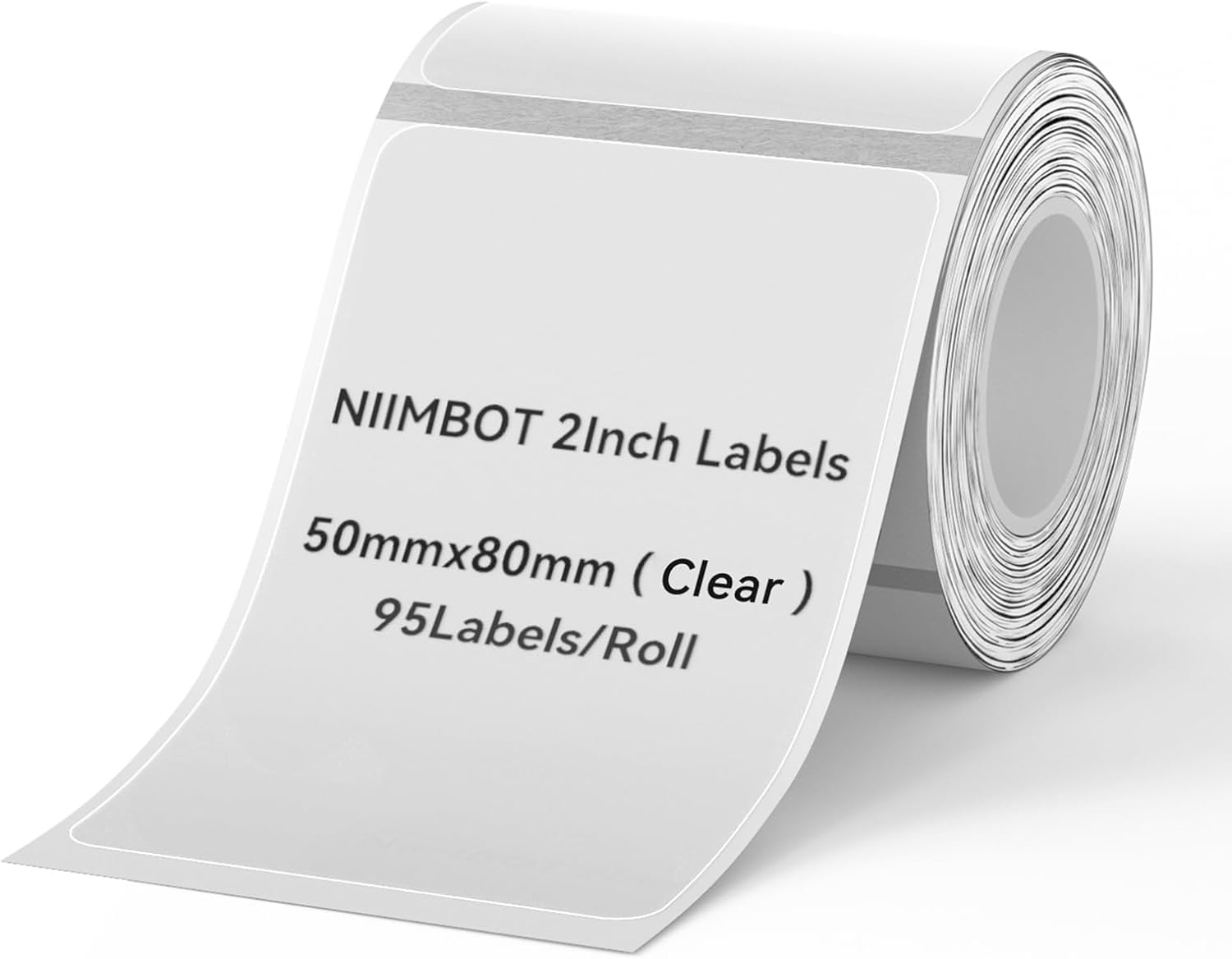 

Этикетки Niimbot Transparent 50x80 95 штук, Прозрачный