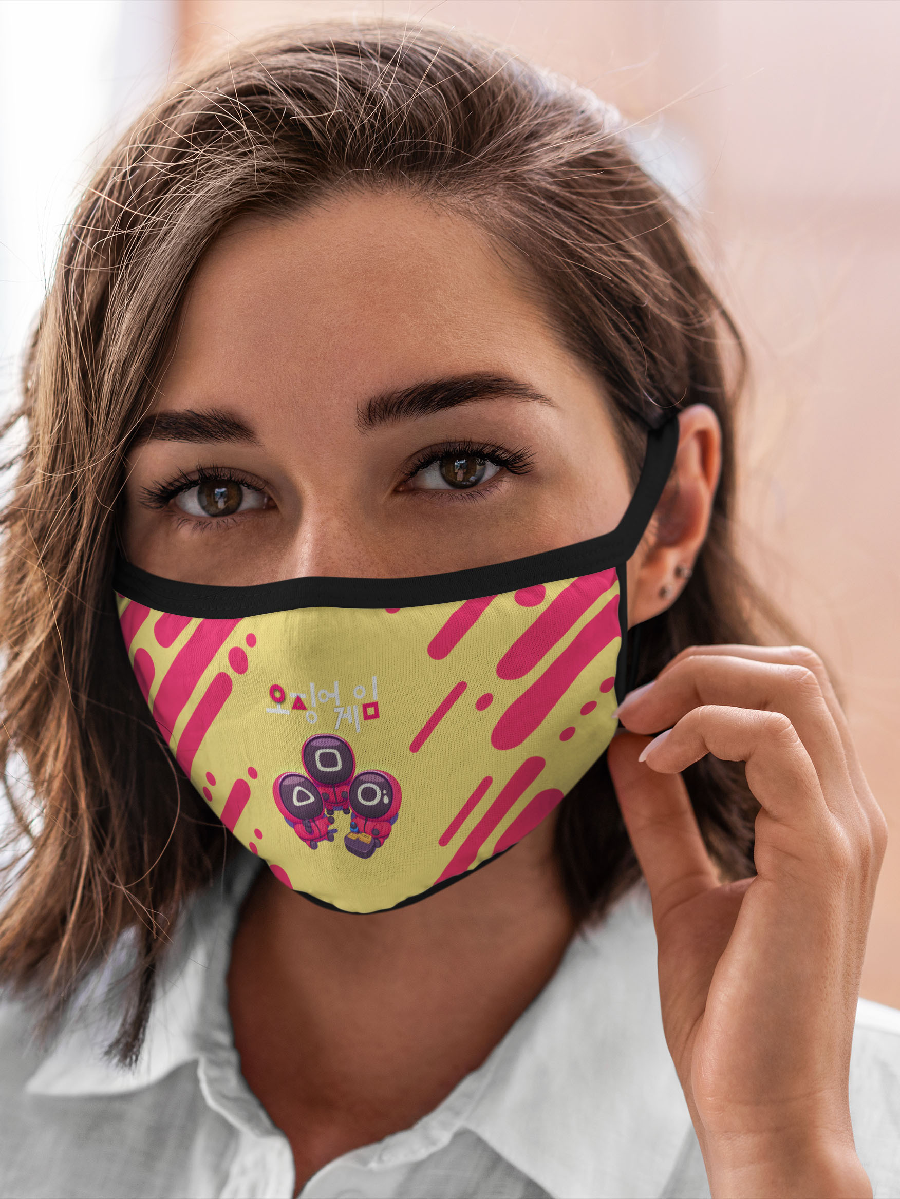 

Многоразовая маска унисекс Burnettie Игра В Кальмара Изготавливают Визитки Охрана, Разноцветный, Игра В Кальмара Изготавливают Визитки Охрана