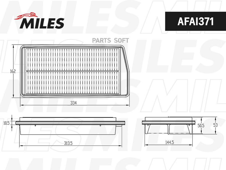 

MILES Фильтр воздушный ACURA RDX 07-12 AFAI371