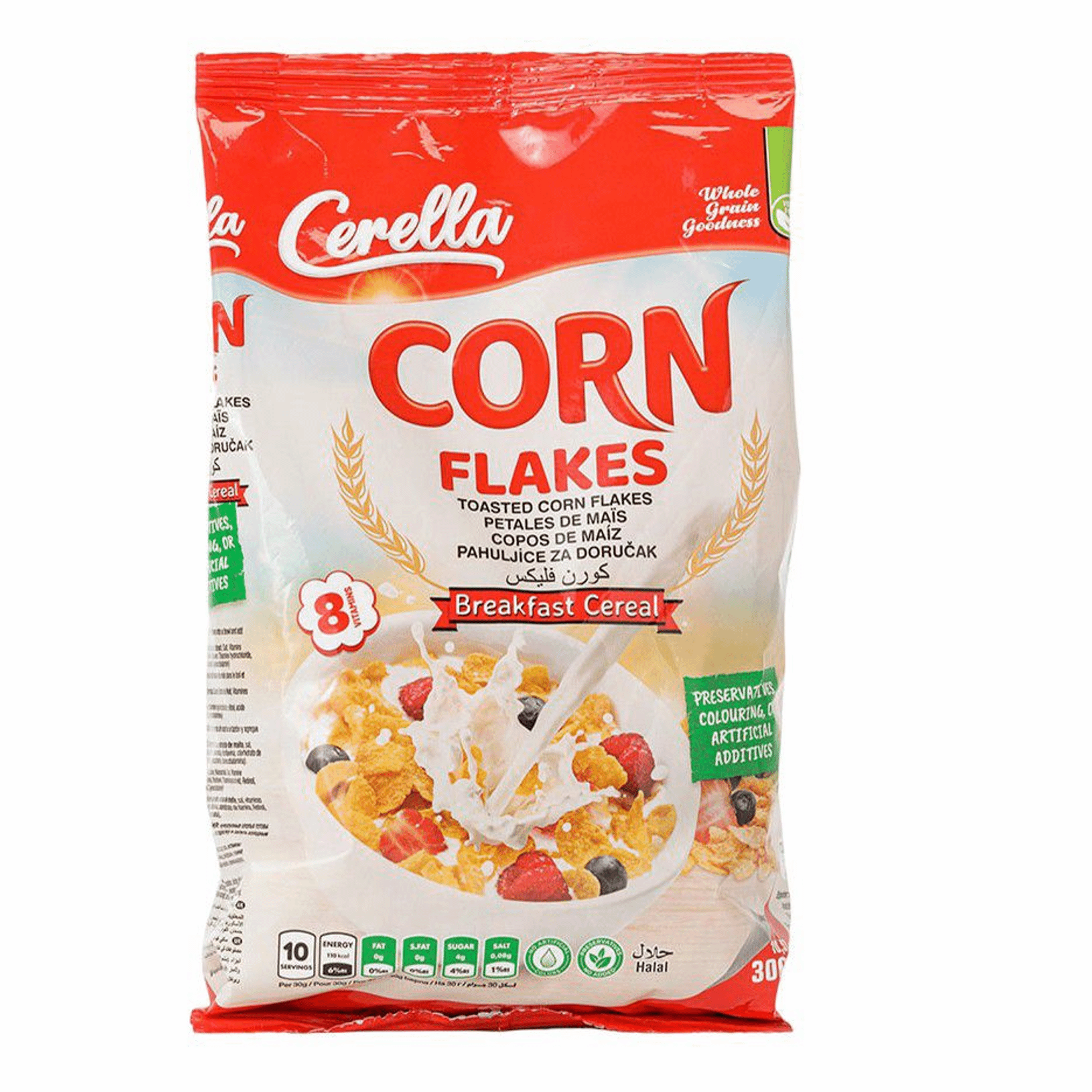 Хлопья Cerella Cornflakes кукурузные, 300 г