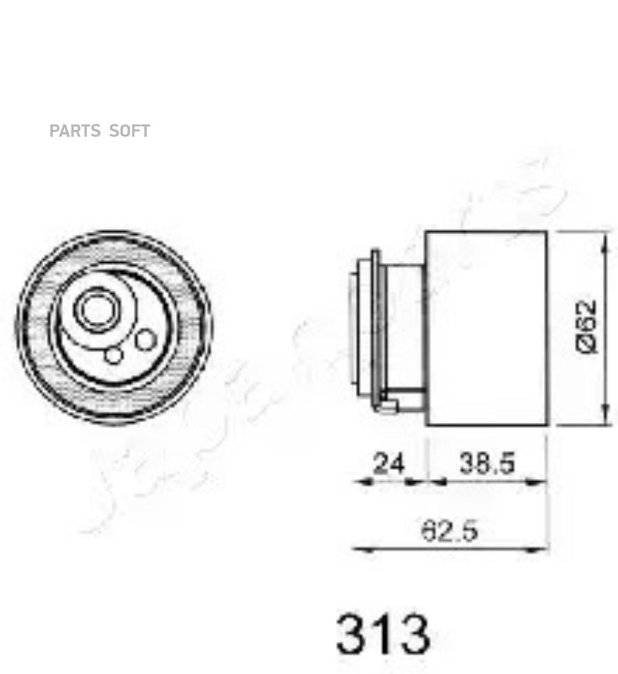 JAPANPARTS Ролик натяжителя ремня ГРМ JAPANPARTS BE-313 5260₽