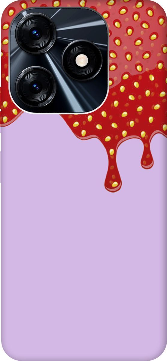 

Чехол на Tecno Spark 10 "Jam" сиреневый, Фиолетовый;розовый, 159554