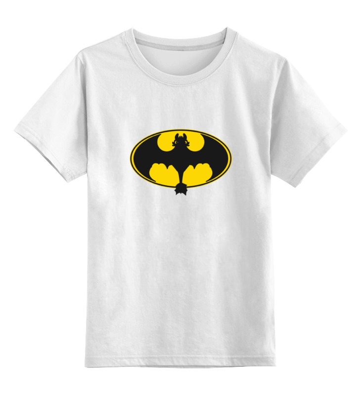 

Футболка детская Printio Night fury x batman цв. белый р. 164, Night fury x batman