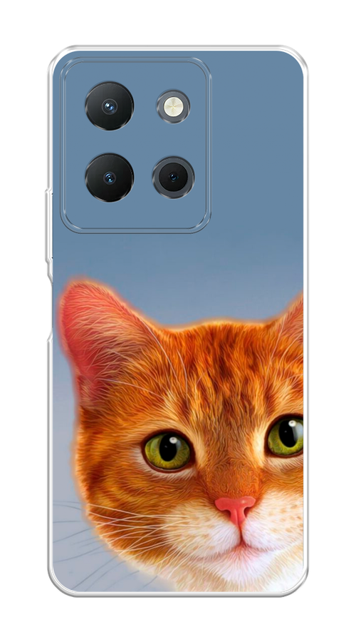 

Чехол на Vivo Y36 4G "Любопытный котик", Коричневый, 269250-1