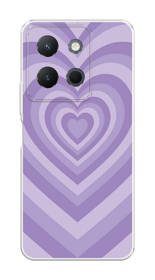 

Чехол на Vivo Y36 4G "Violet heart latte", Фиолетовый, 269250-1