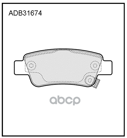

Колодки задние HONDA CRV III 07-> ADB 31674