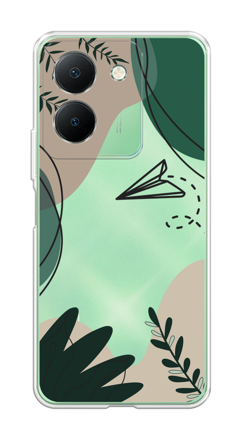 

Чехол на Vivo Y27S "Secret Garden", Зеленый;бежевый;черный, 269750-1