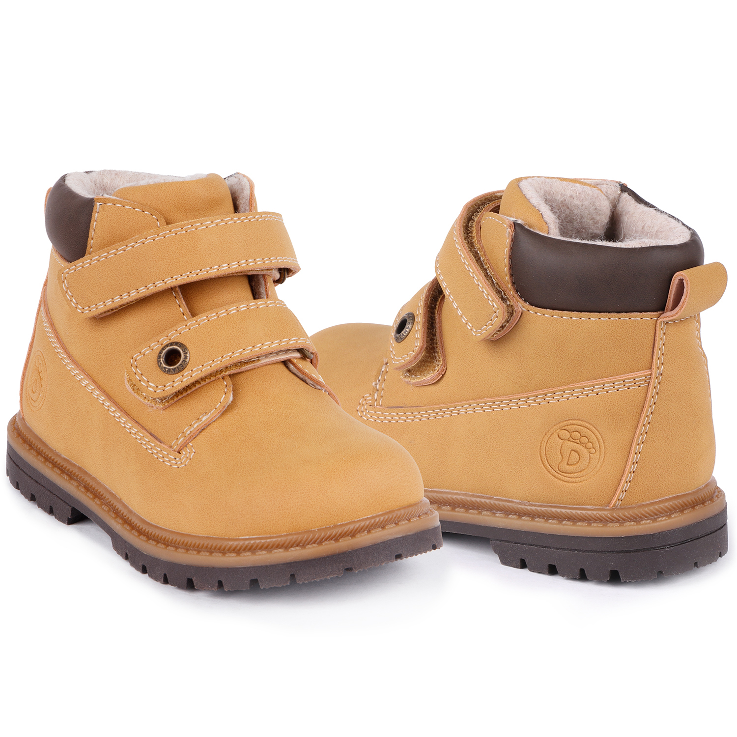 фото Ботинки kdx желтый szfw21-018 camel р.23