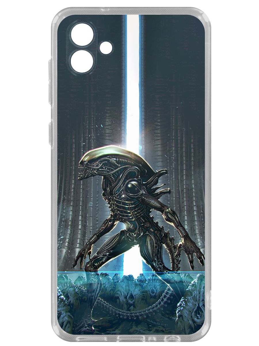 

Чехол-накладка Krutoff Clear Case Чужой. Тревога для Samsung Galaxy M04 (M045), Прозрачный