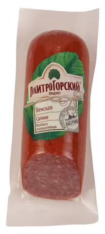 Колбаса Дмитрогорский Продукт Венская салями полукопченая 350 г