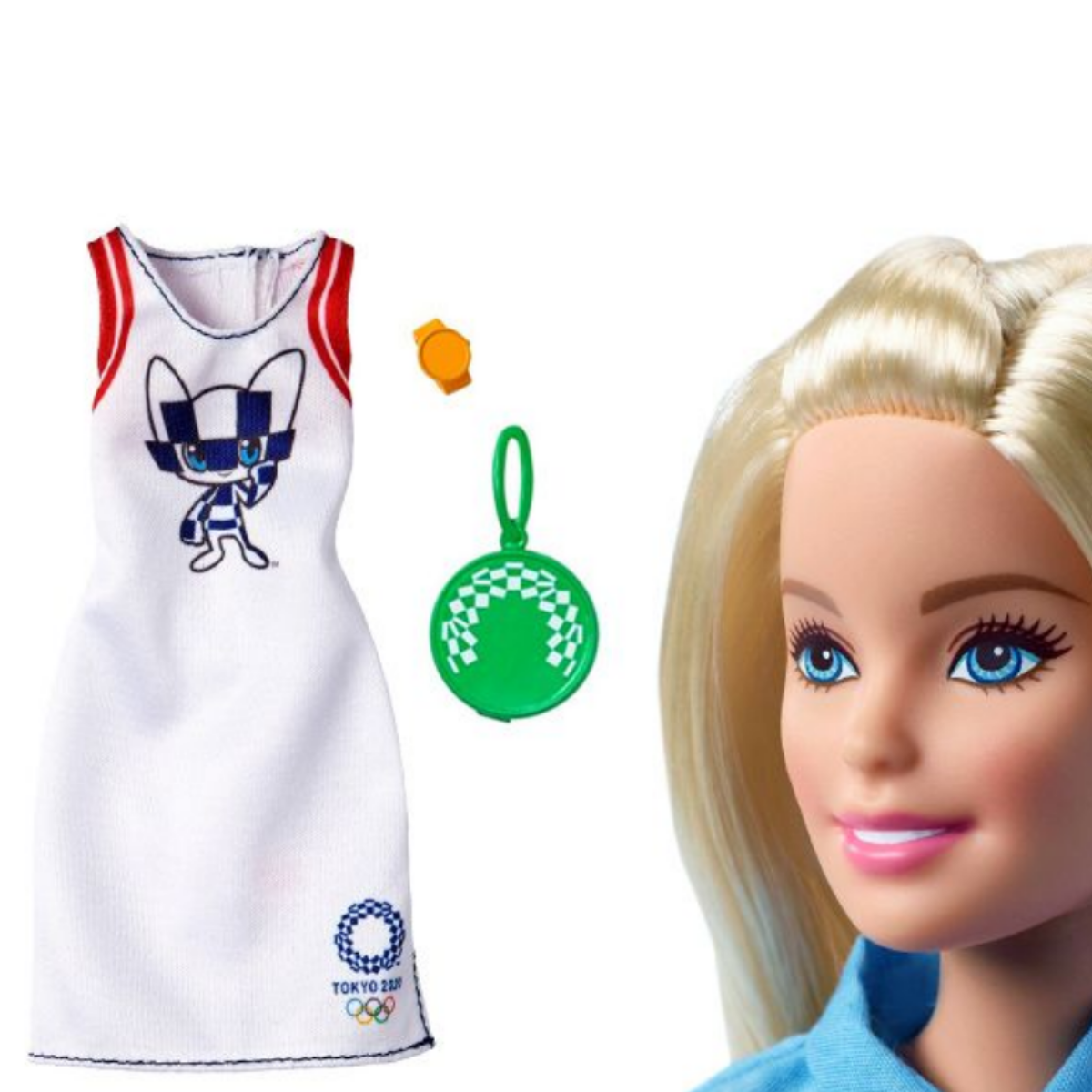 

Набор одежды Barbie Olympics 2020 теннис GHX84, Белый