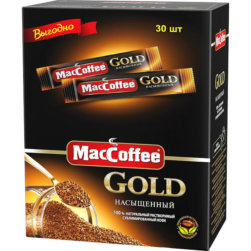 Кофе растворимый MacCoffee Gold сублимированный в стиках 2 г х 30 шт.