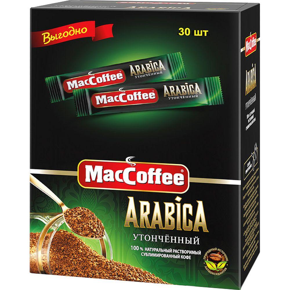 фото Кофе натуральный растворимый сублимированный maccoffee arabica стик 30x2г