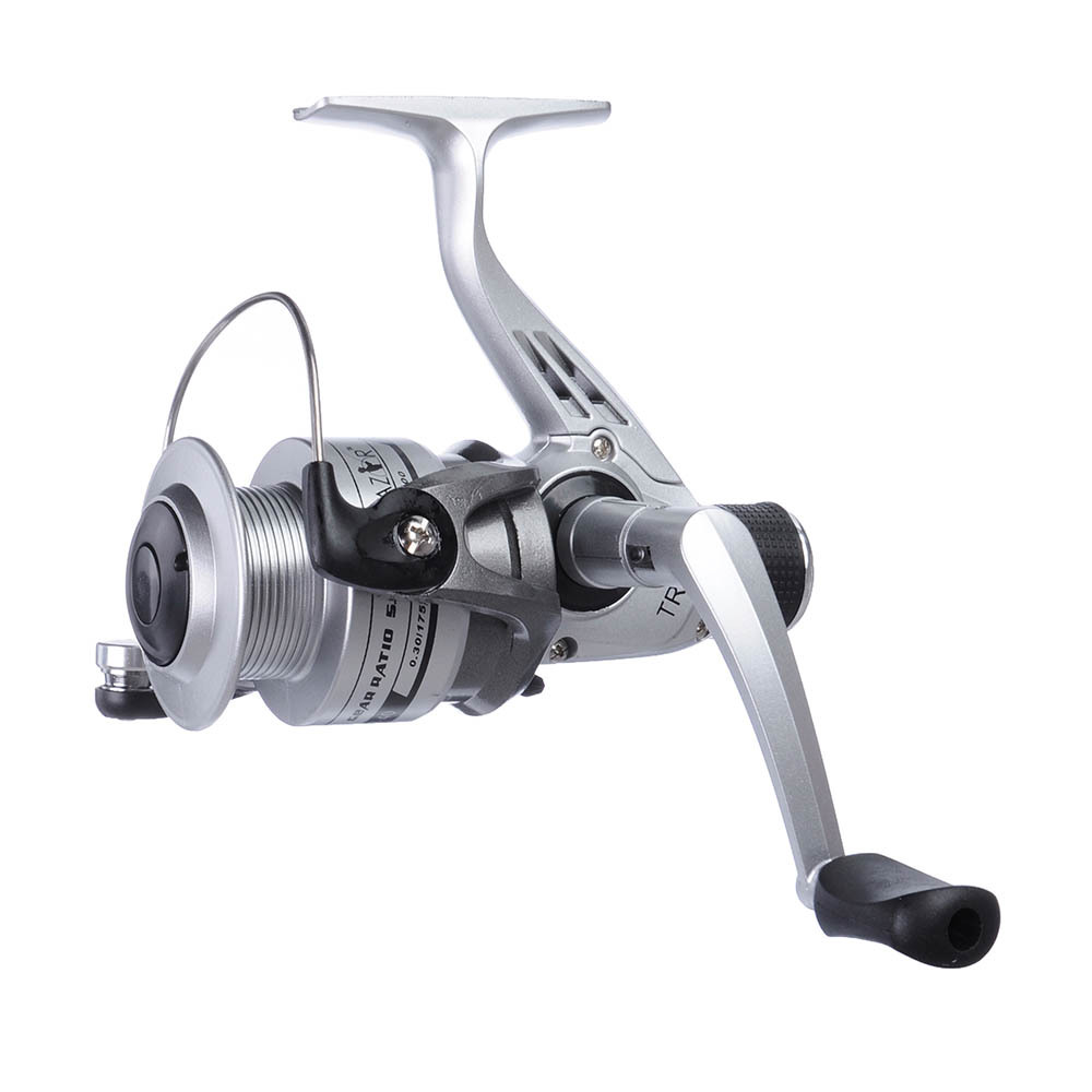 Катушка безынерционная AZOR FISHING SCTR40, 1 п.п, задний фрикцион, 2 шпули: пластик