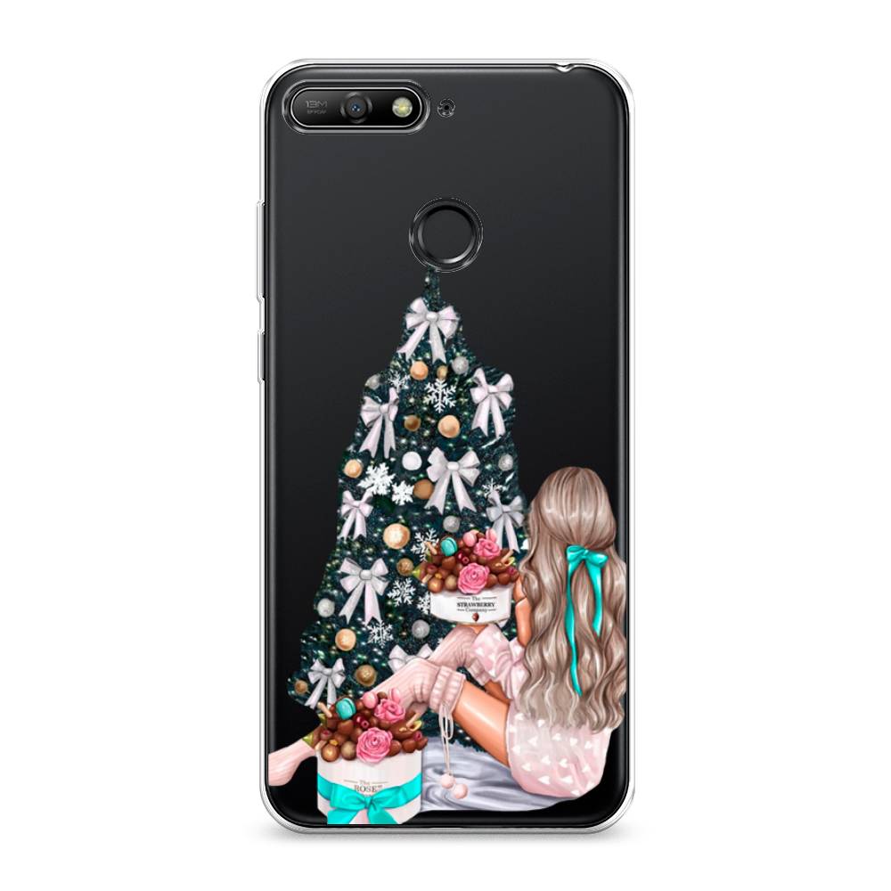 

Чехол на Honor 7C "New Year", Зеленый;бежевый;голубой, 65750-5